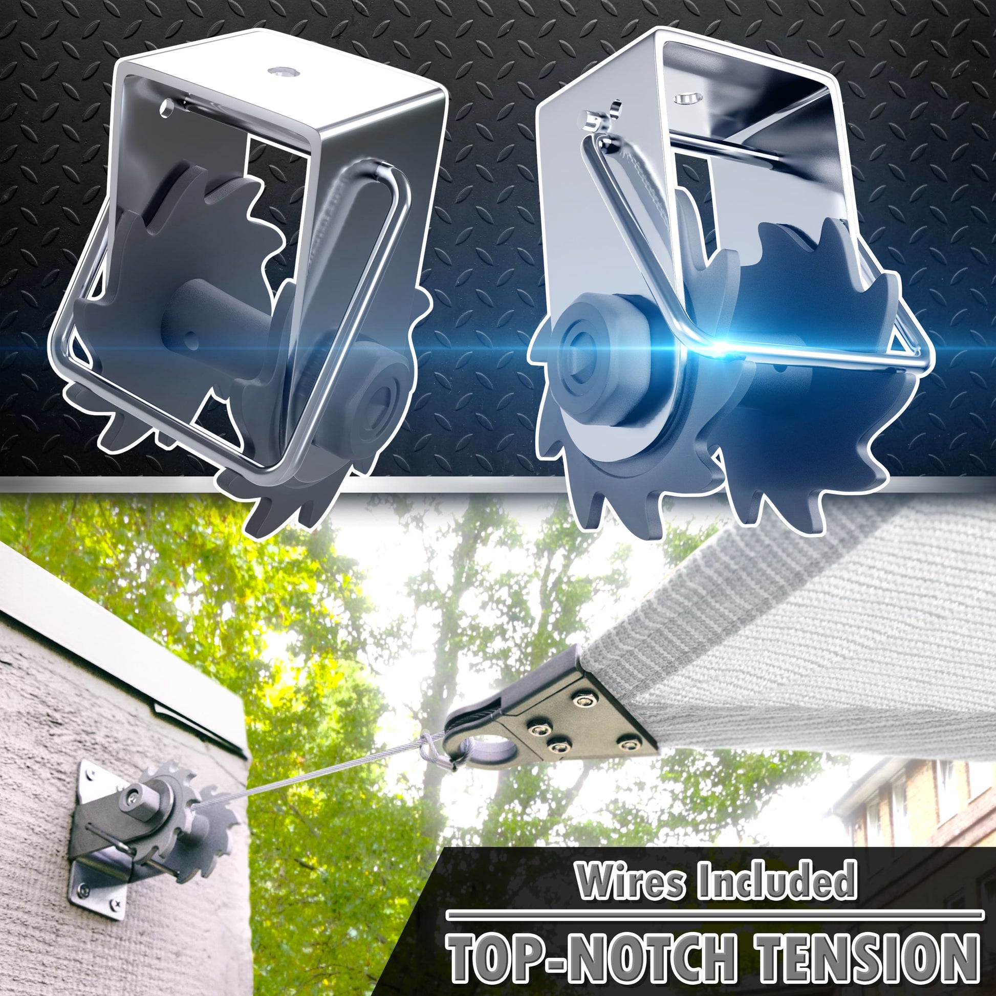 Ratchet Winch Sun Shade Sail Installation Kit