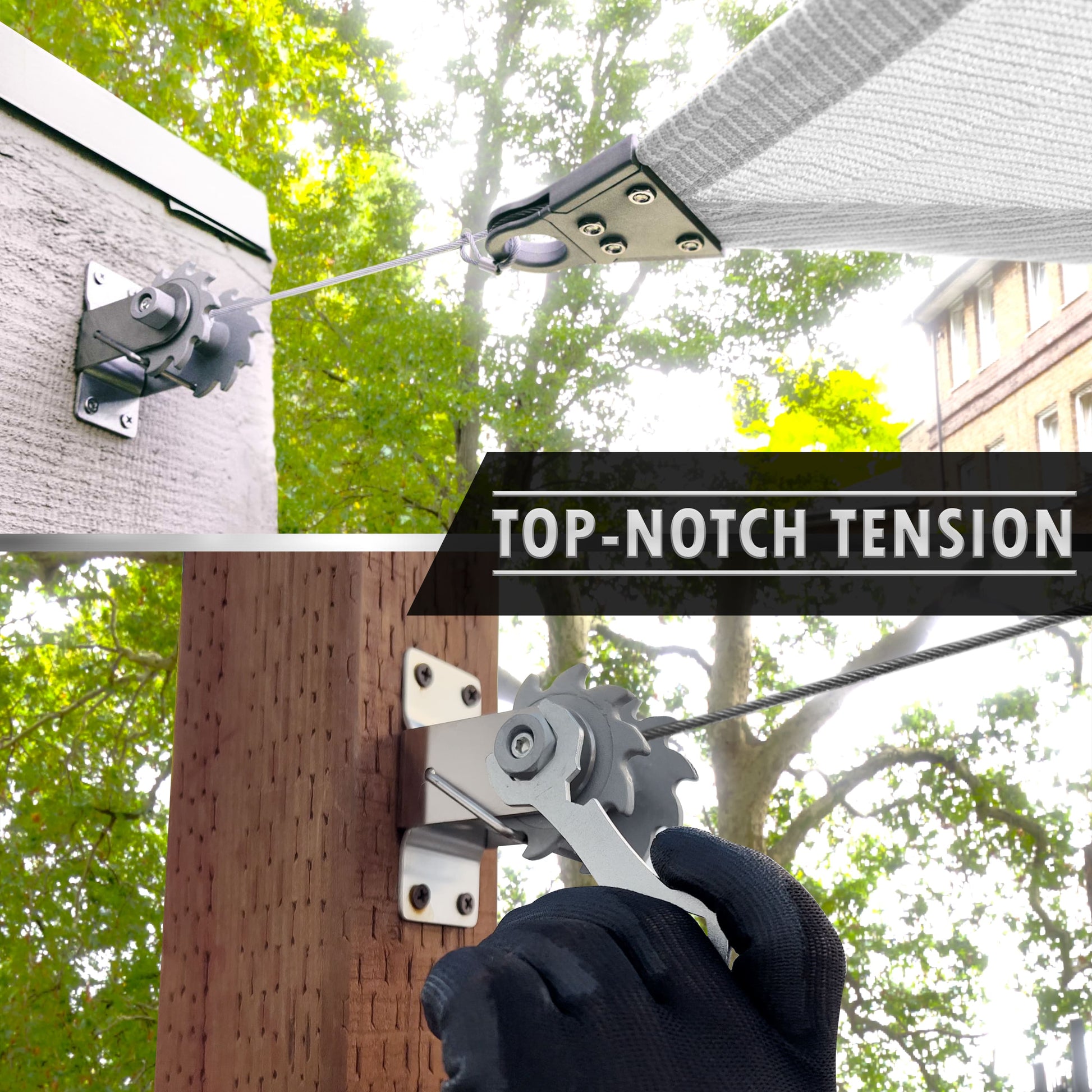 Ratchet Winch Sun Shade Sail Installation Kit