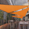 Waterproof Heavy Duty Triangle Sun Shade Sail - Orange