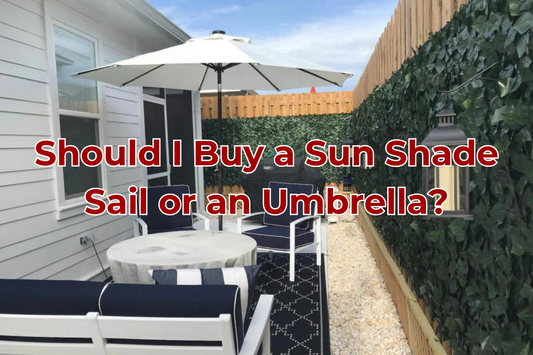 Should I Buy a Sun Shade Sail or an Umbrella?