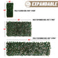 Expandable Faux Artificial Ivy Trellis Privacy Fence Screen - Single / Double Sided Leaves