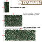 Expandable Faux Artificial Ivy Trellis Privacy Fence Screen - Single / Double Sided Leaves