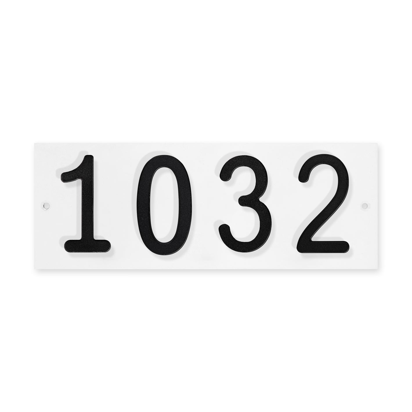 Custom Aluminum Modern House Number Plaque - 4 Numbers