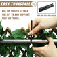 Expandable Faux Artificial Ivy Trellis Privacy Fence Screen - Single / Double Sided Leaves