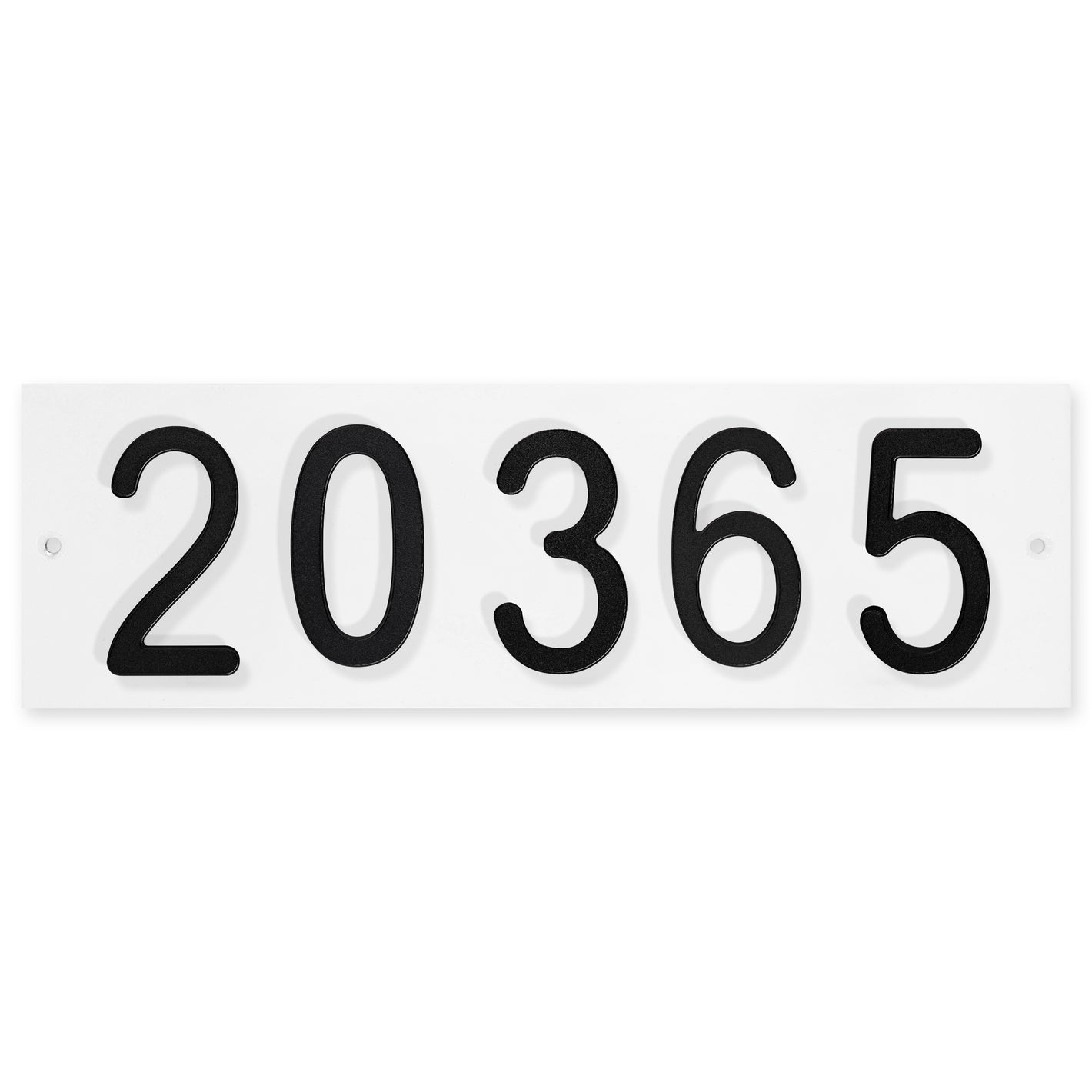 Custom Aluminum Modern House Number Plaque - 5 Numbers