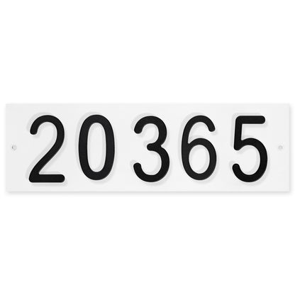 Aluminum Modern House Number Plaque - 5 Numbers