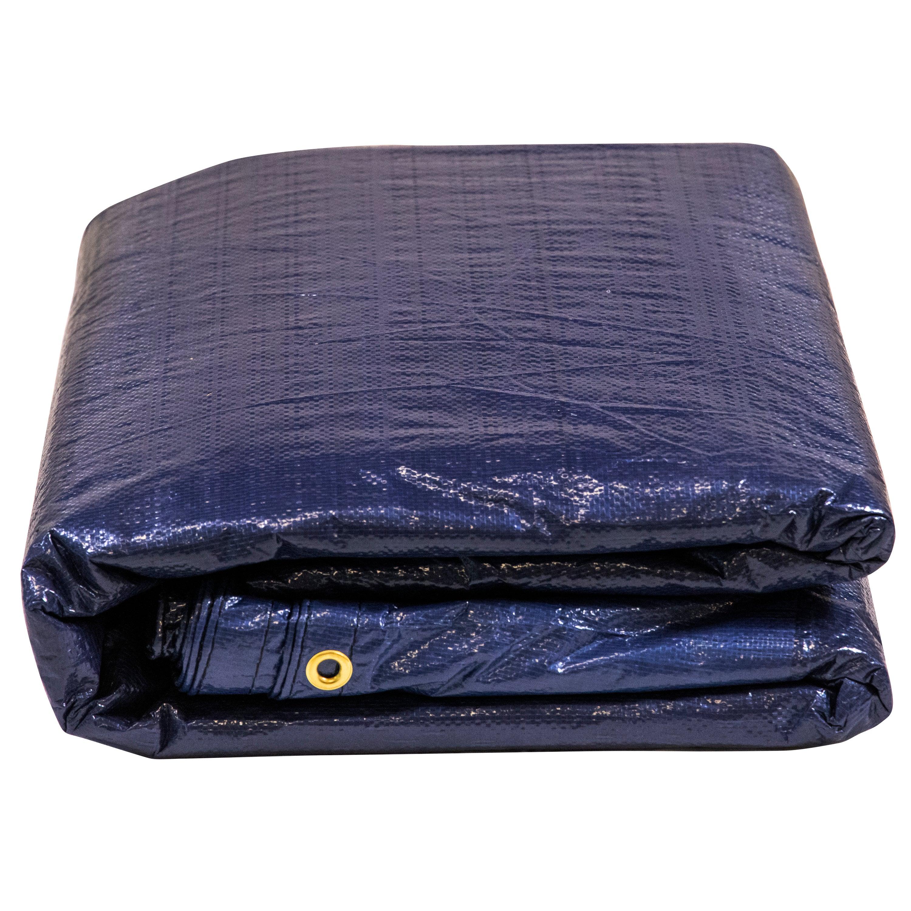 Rectangular Premium Blue Winter Swimming Pool Cover Tarp Tarpco Safety ...