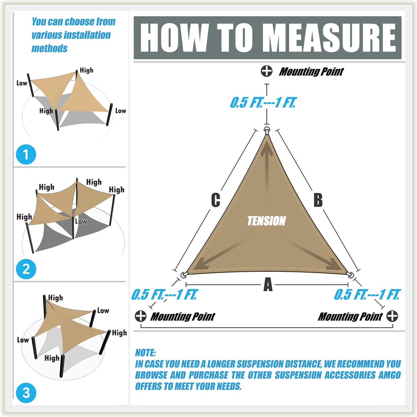 AMGO_Triangle_Shade_Sail_Size_Measurements
