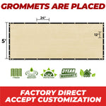 Amgo Privacy Screen for Fence 5' beige
