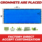 Amgo Privacy Screen for Fence 5' blue