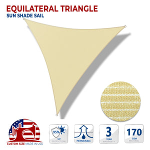 Custom Equilateral Triangle Sun Shade Sail