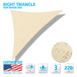 Custom Right Angle Waterproof Sun Shade Sail