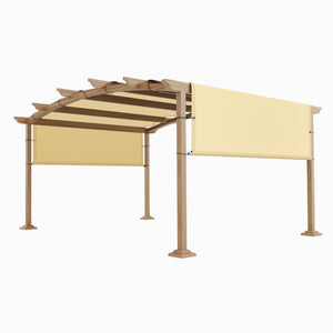 Permeable Pergola Canopy with Stainless Steel Weighted Rods