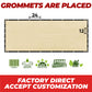 beige grommets are placed factory direct accept customization fence screen