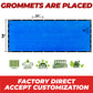 blue grommets are placed factory direct accept customization fence screen 3' height