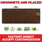 brown grommets are placed factory direct accept customization fence screen