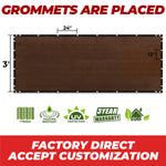 brown grommets are placed factory direct accept customization fence screen 3' height
