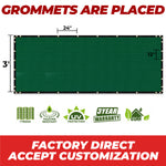 green grommets are placed factory direct accept customization fence screen 3' height