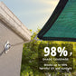 Square Sun Shade Sail with Wire Ring - Pro Ring