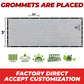 grey grommets are placed factory direct accept customization fence screen 3' height