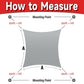 Square Sun Shade Sail with Wire Ring - Pro Ring