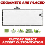 white grommets are placed factory direct accept customization fence screen