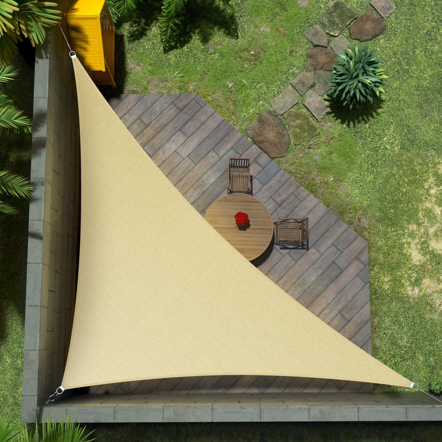 Right Triangle Sun Shade Sail