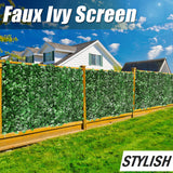 2' 3' 4' & 6' Artificial Hedge, Faux Ivy Screen
