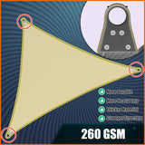 Triangle Super Ring - Heavy Duty, Super Durable Sun Shade Sail | 5 Colors & 10 Sizes